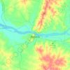 Markurdi topographic map, elevation, terrain