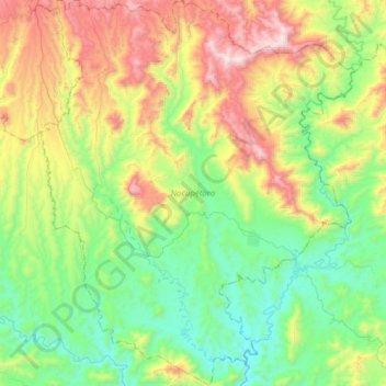 Nocupétaro topographic map, elevation, terrain