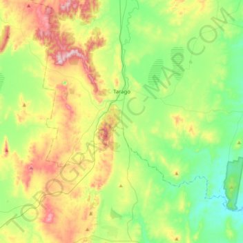 Tarago topographic map, elevation, terrain