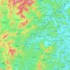 Hapcheon-gun topographic map, elevation, terrain