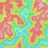 Mullens topographic map, elevation, terrain