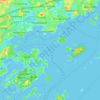 Matinkylä topographic map, elevation, terrain