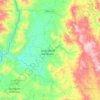 Santa María Zacatepec topographic map, elevation, terrain