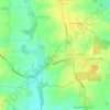 Leaden Roding topographic map, elevation, terrain