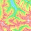 Bad Gastein topographic map, elevation, terrain