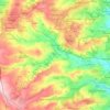 Lanchester topographic map, elevation, terrain