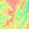 Henry County topographic map, elevation, terrain