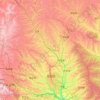 Qingyang topographic map, elevation, terrain