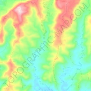 Tuntable Creek topographic map, elevation, terrain