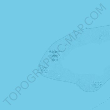 West (London) Reef topographic map, elevation, terrain