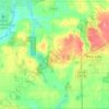 Town of Black Brook topographic map, elevation, terrain
