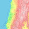 Atacama topographic map, elevation, terrain
