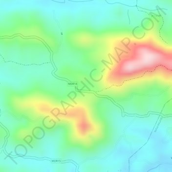 Veettiyadi topographic map, elevation, terrain