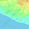 Grand Kru County topographic map, elevation, terrain