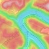 Thurmond topographic map, elevation, terrain