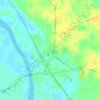 Coushatta topographic map, elevation, terrain