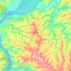 Terra Roxa topographic map, elevation, terrain