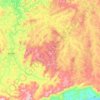 Ipuiúna topographic map, elevation, terrain