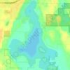 Clam Lake topographic map, elevation, terrain