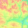 Clinton County topographic map, elevation, terrain