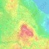 Talsu novads topographic map, elevation, terrain