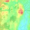 Town of How topographic map, elevation, terrain