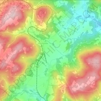Sabillasville topographic map, elevation, terrain