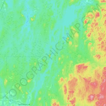 Lac Parent topographic map, elevation, terrain