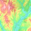 Norwich topographic map, elevation, terrain