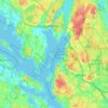 Järfälla kommun topographic map, elevation, terrain