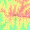 Jales topographic map, elevation, terrain