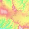 Nabesna Glacier topographic map, elevation, terrain