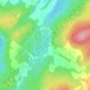 Lac Denison topographic map, elevation, terrain