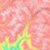 Chicla topographic map, elevation, terrain