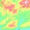 Beni Zentis topographic map, elevation, terrain