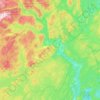 Gjerstad topographic map, elevation, terrain