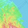Kunohe topographic map, elevation, terrain