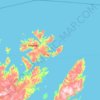 Nordkapp topographic map, elevation, terrain