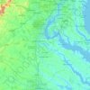 Rappahannock River topographic map, elevation, terrain