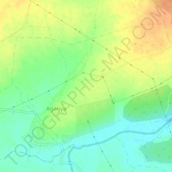 Agariya topographic map, elevation, terrain