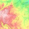 Ouham-Pendé topographic map, elevation, terrain