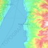Reggio di Calabria topographic map, elevation, terrain