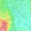 Noida topographic map, elevation, terrain