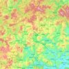 Yongchun County topographic map, elevation, terrain