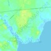 Captains Cove topographic map, elevation, terrain