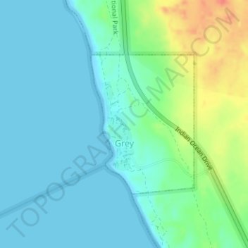 Grey topographic map, elevation, terrain
