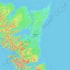 Graham Island topographic map, elevation, terrain