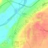 Attica topographic map, elevation, terrain