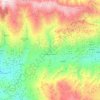 Láujar de Andarax topographic map, elevation, terrain