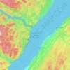 Parc marin du Saguenay–Saint‑Laurent topographic map, elevation, terrain